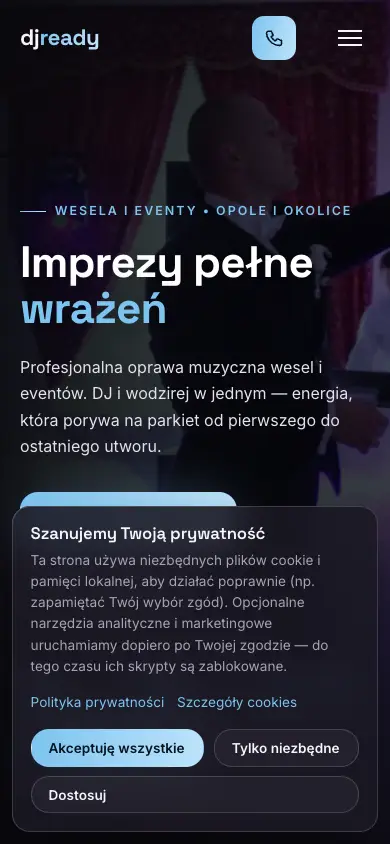 Podgląd strony DJ Ready